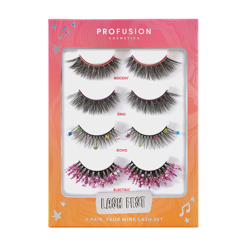 It's a Vibe Lash Fest 4-pair Lash Set | Profusion Cosmetics